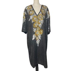 Vintage Jewel Queen Sequin Dress